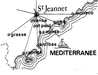 plan de saint jeannet - gites des baous